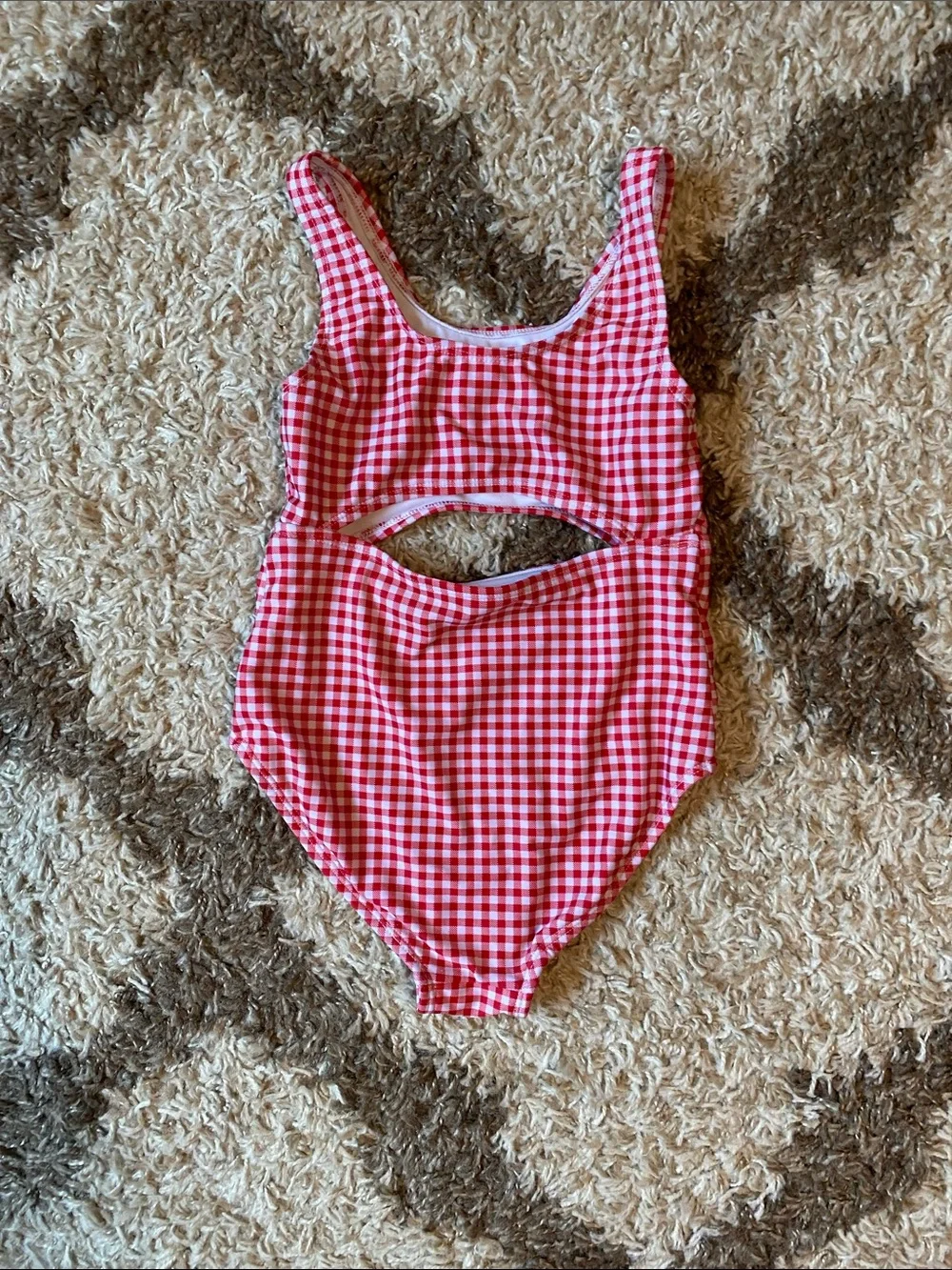 Girls Gingham swimsuit